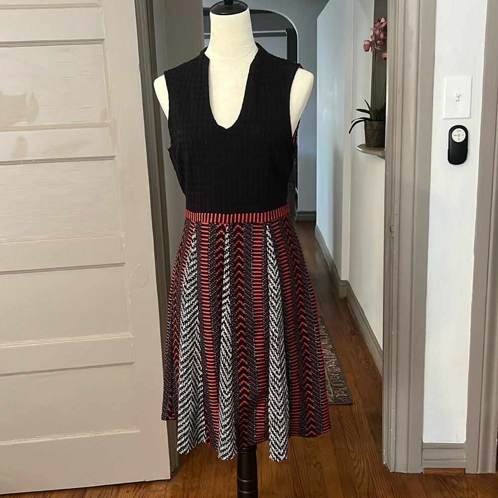 Maeve Black and Red Sleeveless Dress